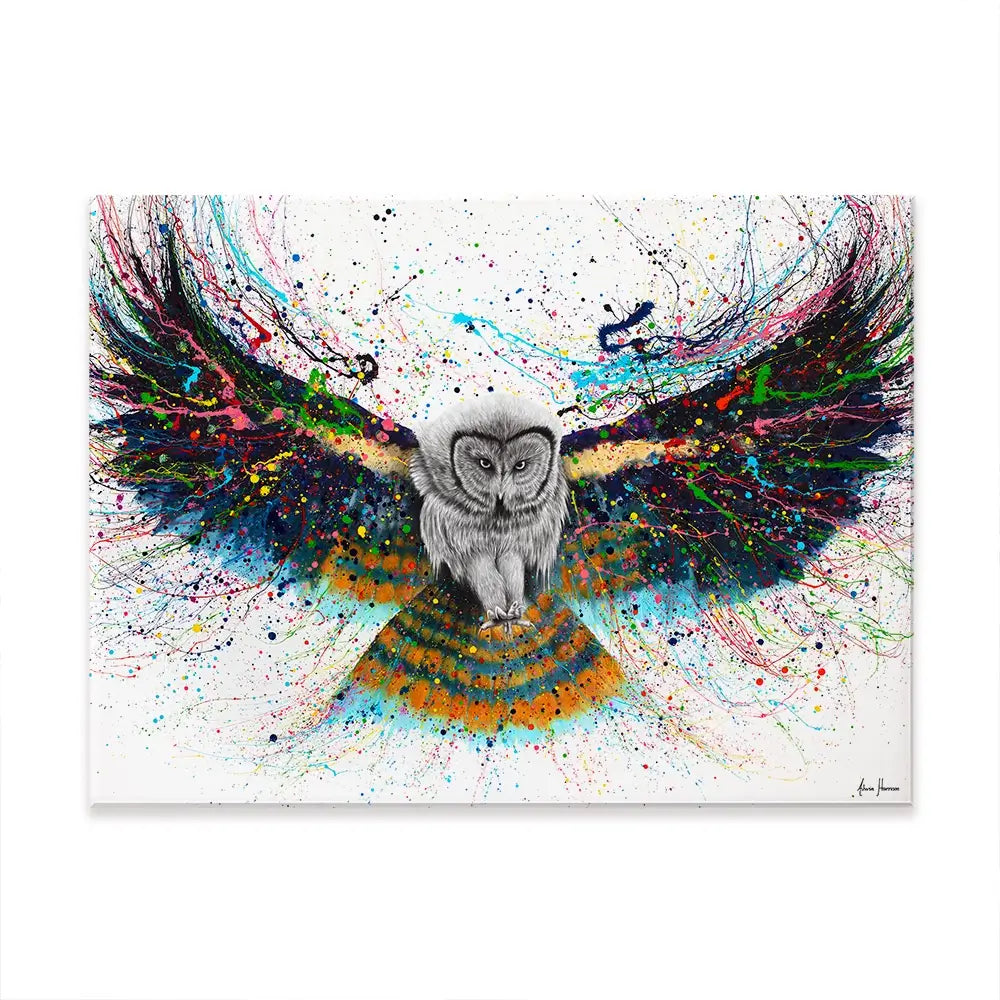 Hypnotic Twilight Owl Canvas Print Hypnotic Twilight Owl Canvas Print wall art product Ashvin Harrison