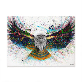 Hypnotic Twilight Owl Canvas Print Hypnotic Twilight Owl Canvas Print wall art product Ashvin Harrison