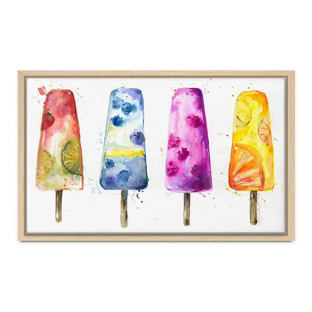 Ice Pops Canvas Print Ice Pops Canvas Print wall art product Nicola Jane Rowles