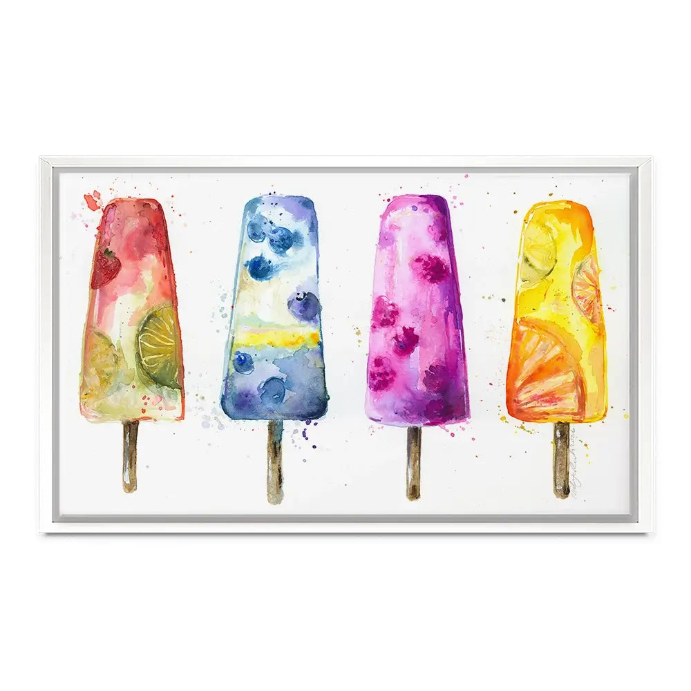 Ice Pops Canvas Print Ice Pops Canvas Print wall art product Nicola Jane Rowles