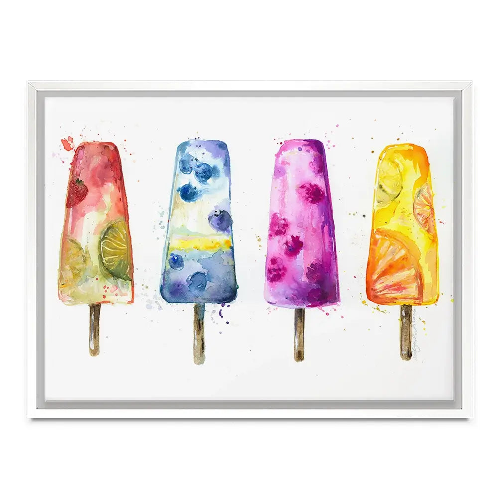 Ice Pops Canvas Print Ice Pops Canvas Print wall art product Nicola Jane Rowles