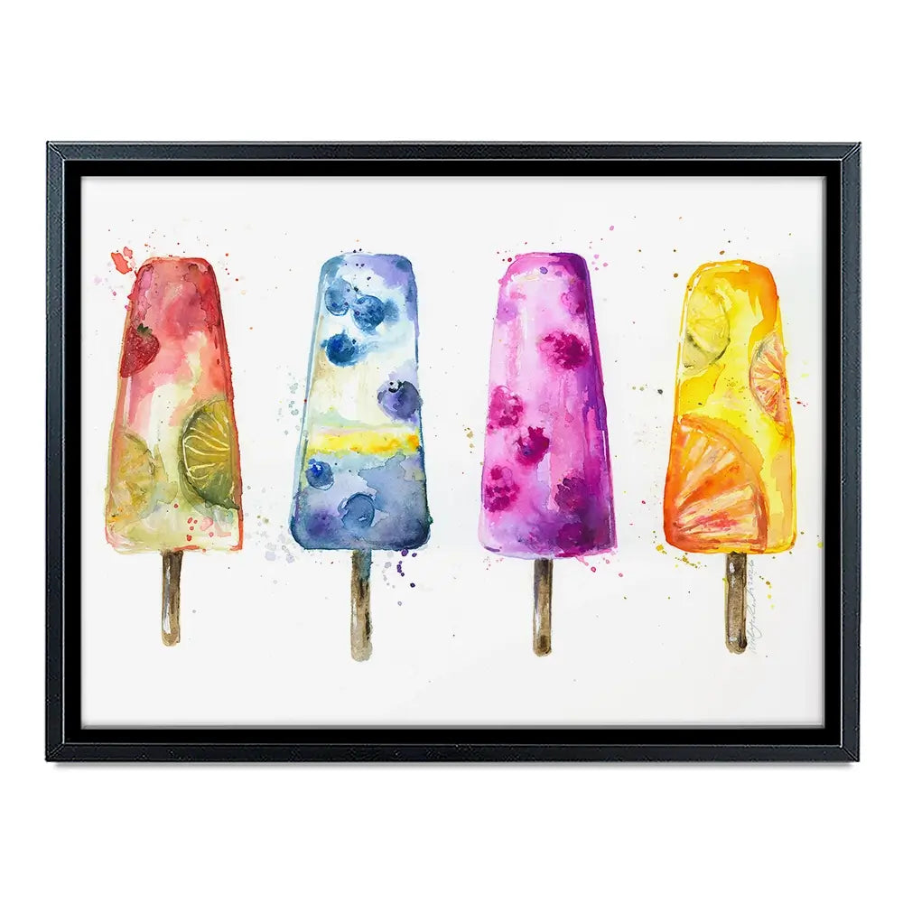 Ice Pops Canvas Print Ice Pops Canvas Print wall art product Nicola Jane Rowles