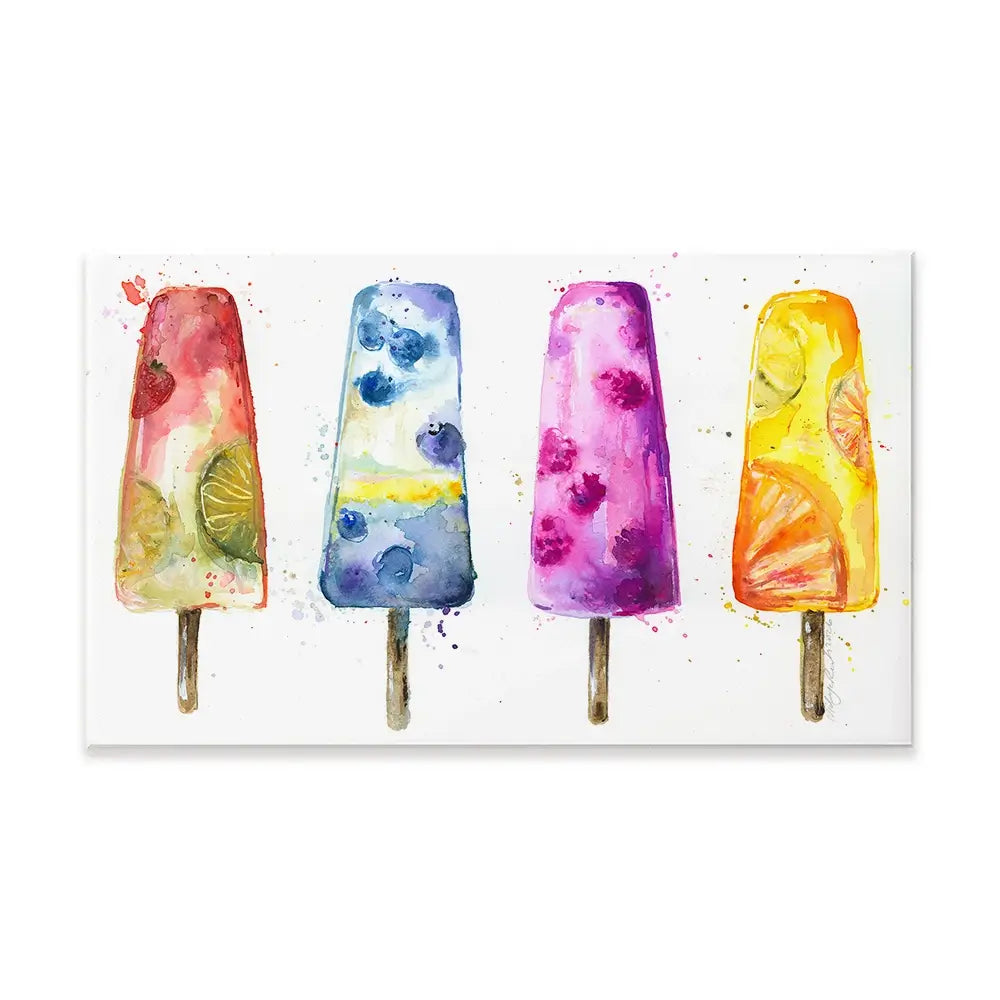 Ice Pops Canvas Print Ice Pops Canvas Print wall art product Nicola Jane Rowles