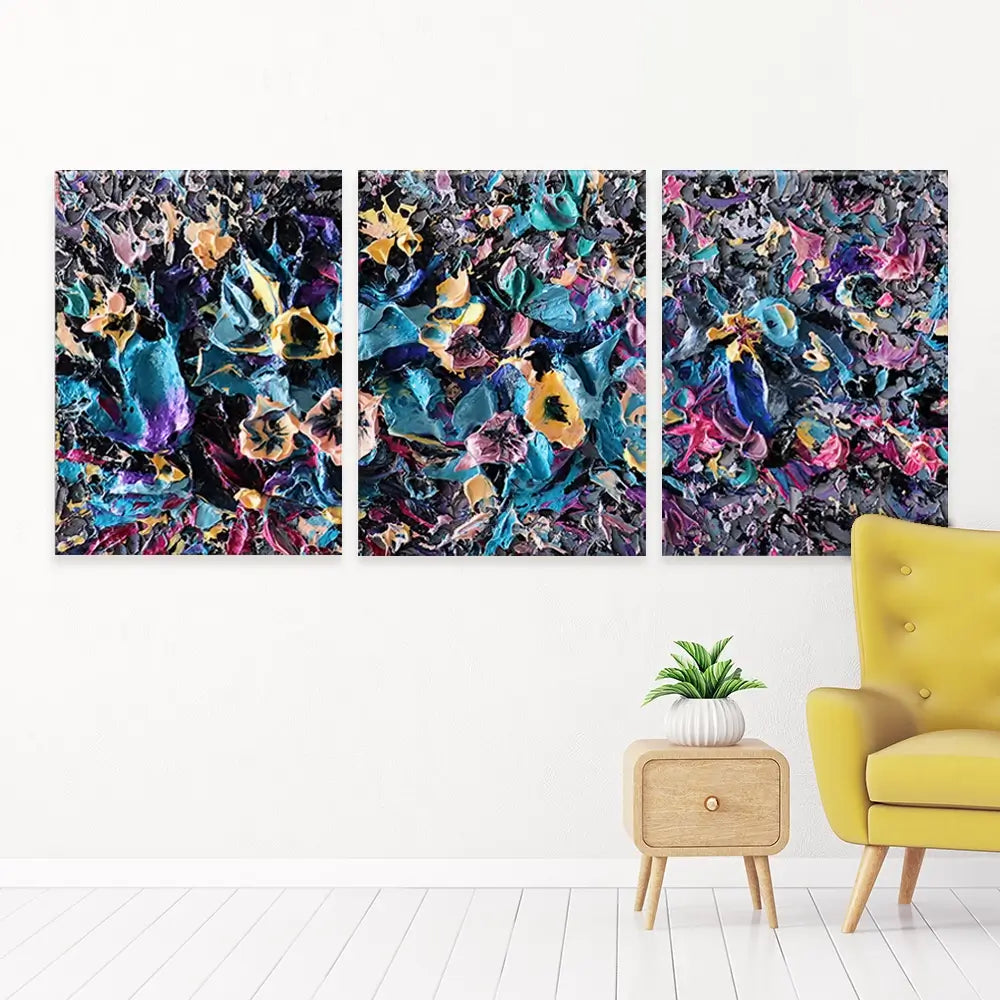 Ignite Trio Canvas Print Ignite Trio Canvas Print | Triptych Art wall art product Nada Khatib