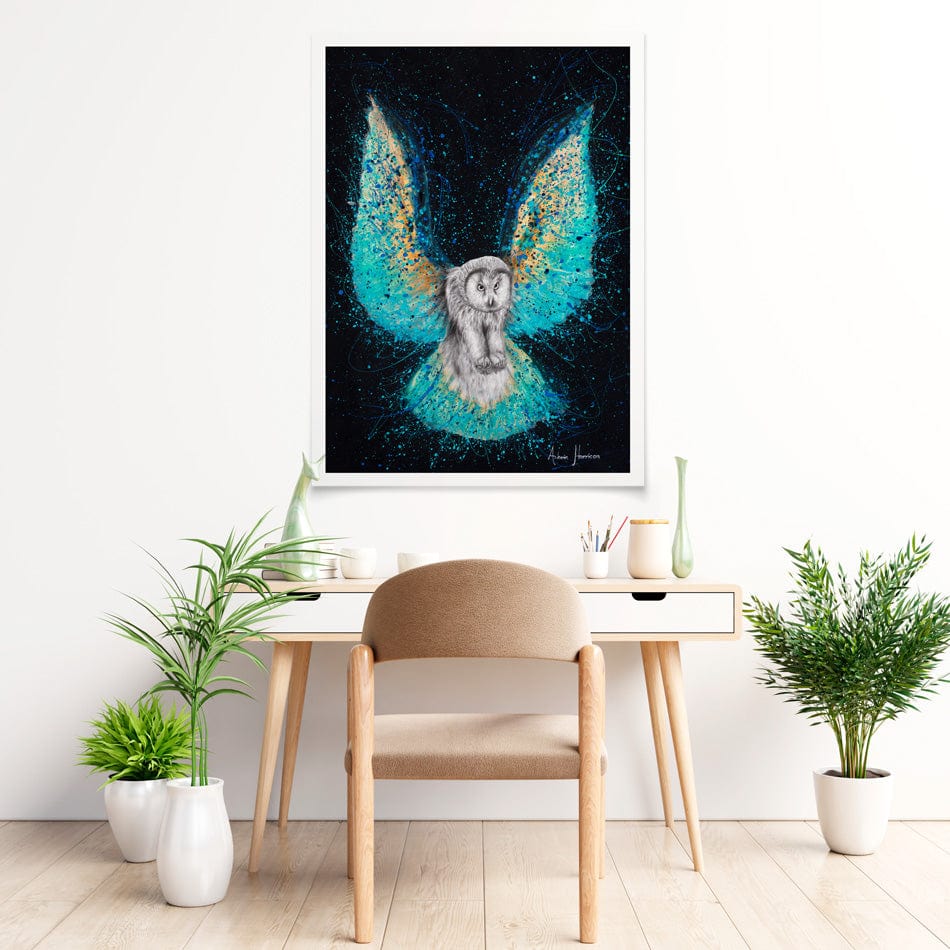Illuminated Night Owl Art Print wall art product Ashvin Harrison