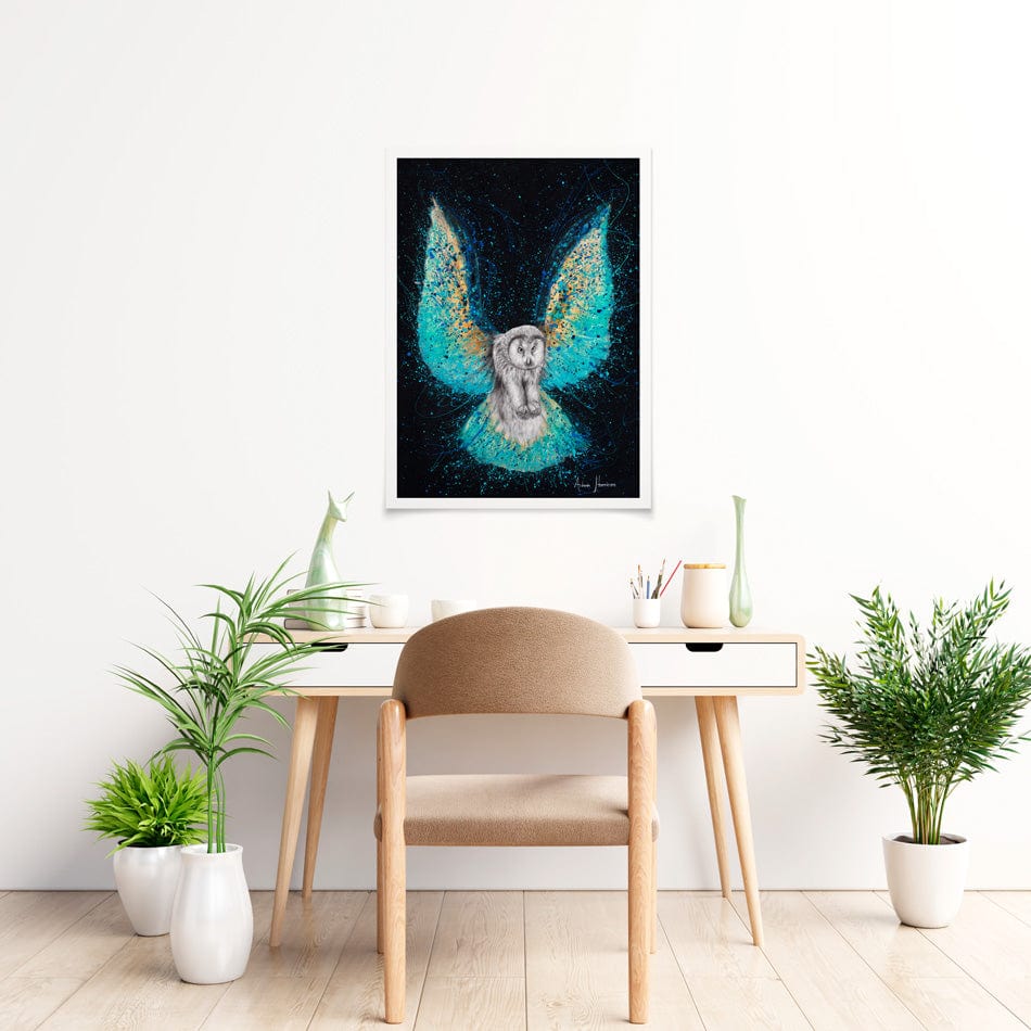 Illuminated Night Owl Art Print wall art product Ashvin Harrison