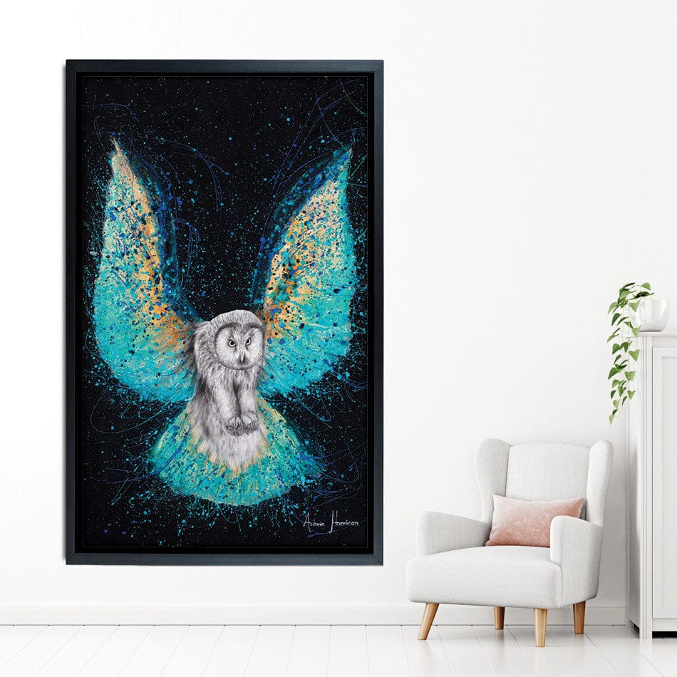 Illuminated Night Owl Canvas Print wall art product Ashvin Harrison