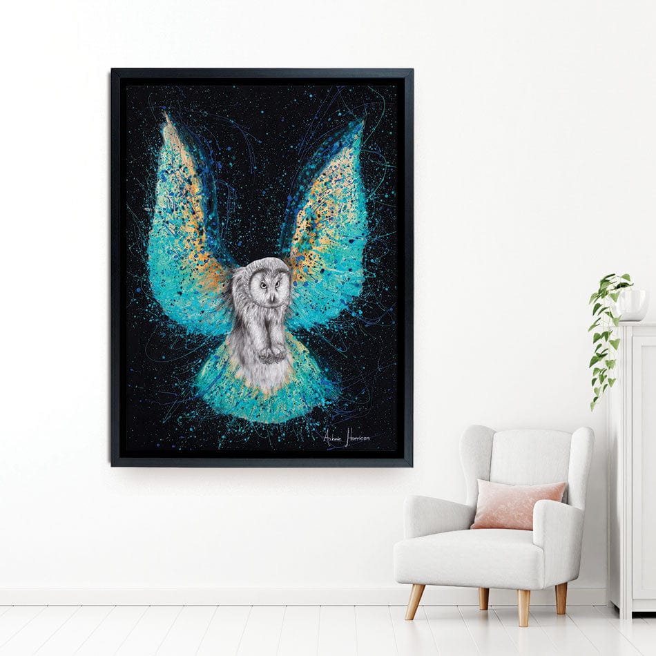 Illuminated Night Owl Canvas Print wall art product Ashvin Harrison