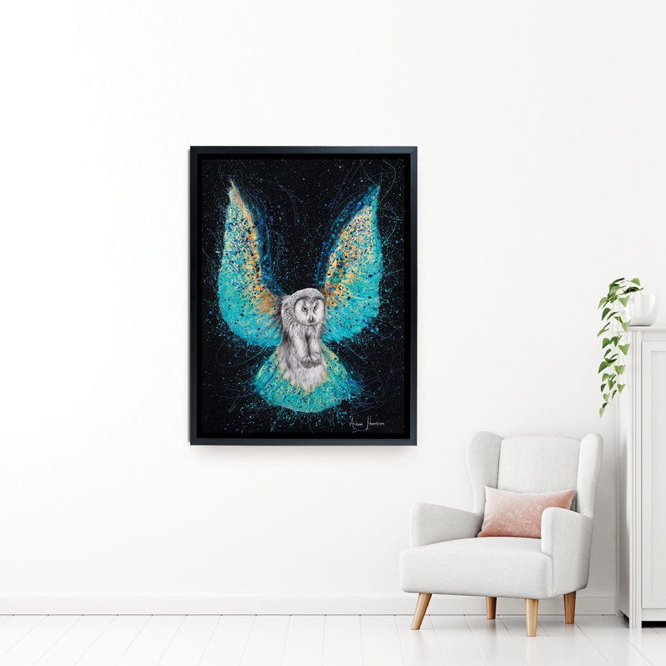 Illuminated Night Owl Canvas Print wall art product Ashvin Harrison