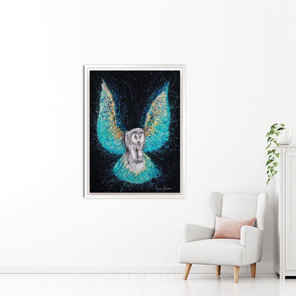 Illuminated Night Owl Canvas Print wall art product Ashvin Harrison