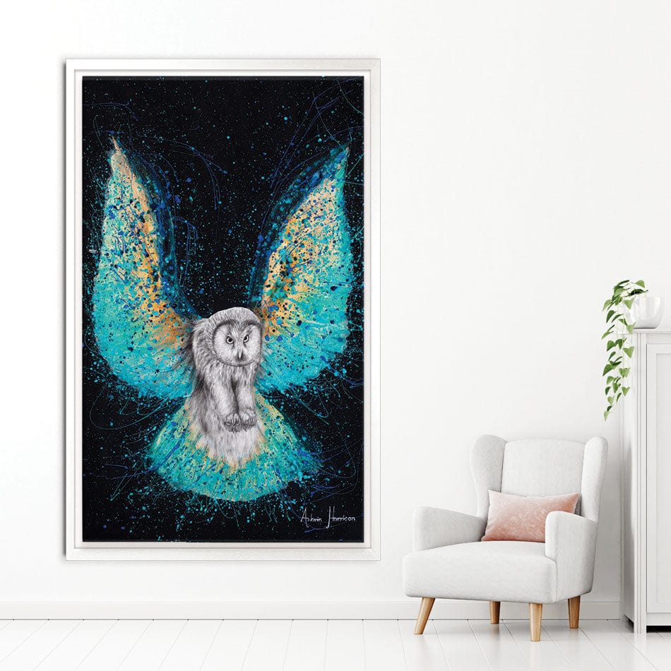 Illuminated Night Owl Canvas Print wall art product Ashvin Harrison