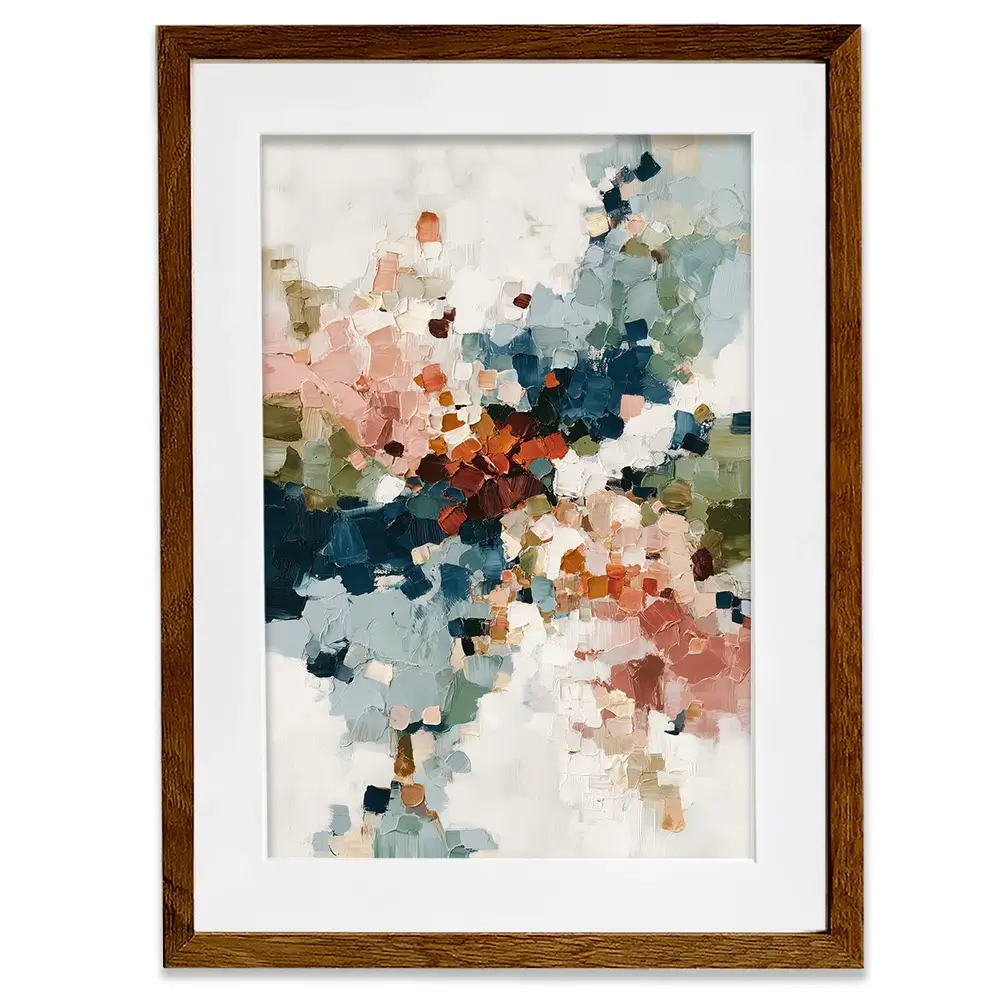 Impasto Burst Framed Art Print Impasto Burst Framed Art Print wall art product Chromatic Storm Studio