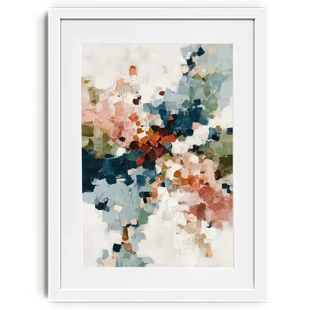 Impasto Burst Framed Art Print Impasto Burst Framed Art Print wall art product Chromatic Storm Studio