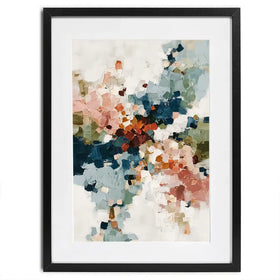 Impasto Burst Framed Art Print Impasto Burst Framed Art Print wall art product Chromatic Storm Studio