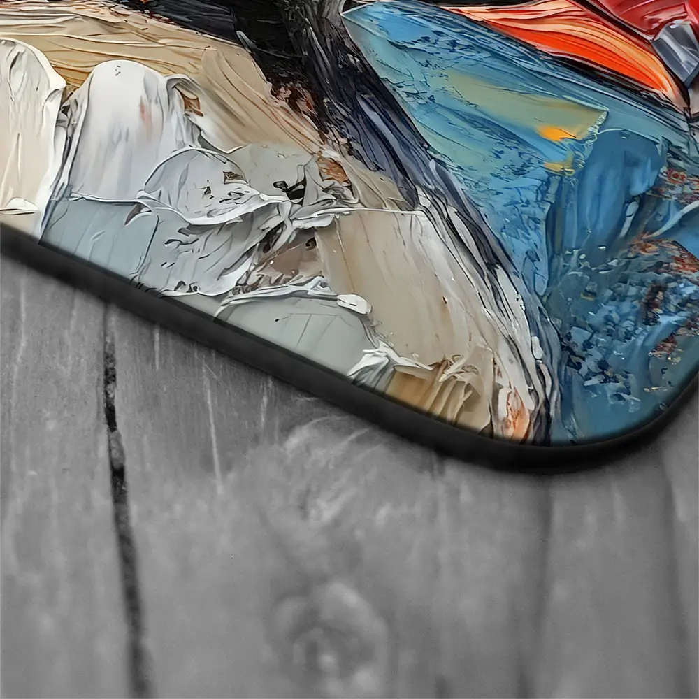 Impasto Puffin Coaster Set Impasto Puffin Coaster Set wall art product David Alexander Elder
