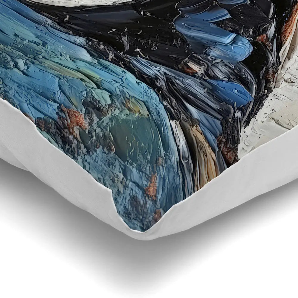 Impasto Puffin Cushion Impasto Puffin Cushion wall art product David Alexander Elder