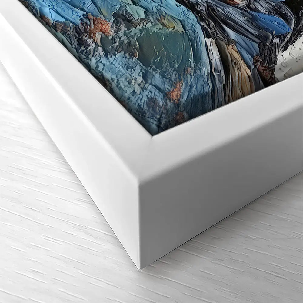 Impasto Puffin Square Canvas Print Impasto Puffin Square Canvas Print wall art product David Alexander Elder