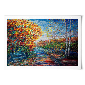 Impressionist Autumn Park Art Print Impressionist Autumn Park Art Print wall art product Lena Owens - Independent