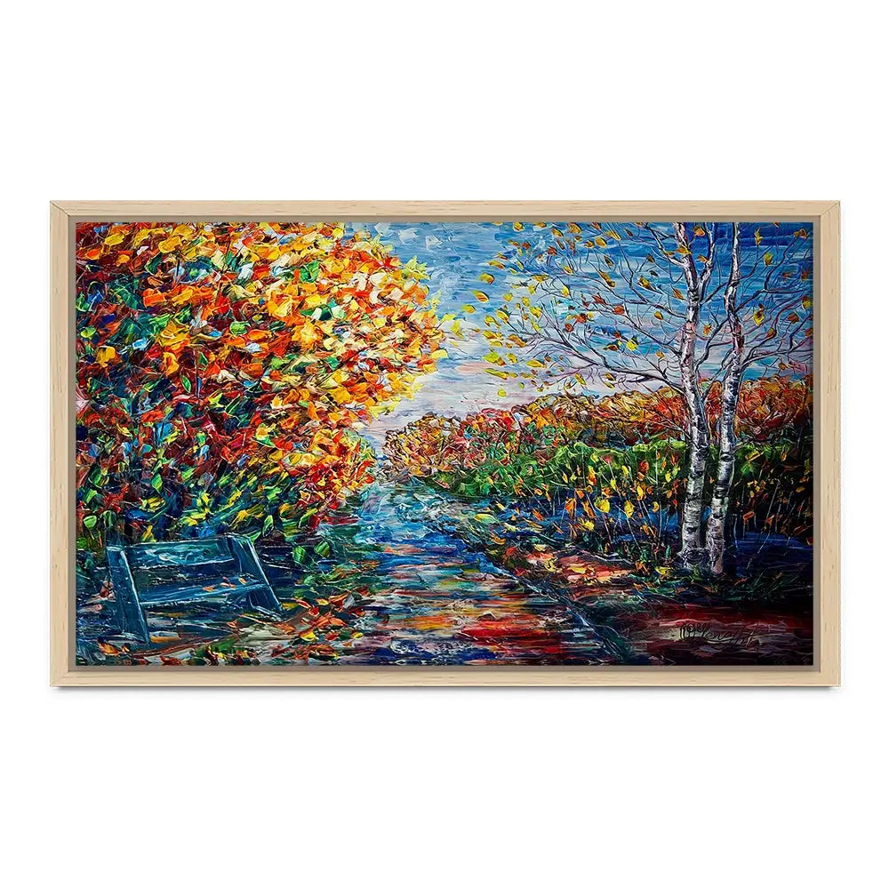 Impressionist Autumn Park Canvas Print Impressionist Autumn Park Canvas Print wall art product Lena Owens - Independent