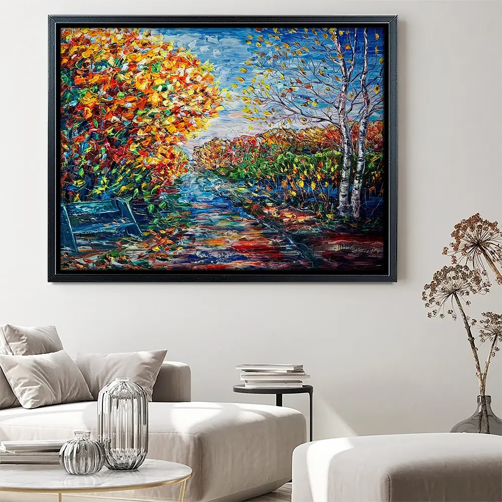 Impressionist Autumn Park Canvas Print Impressionist Autumn Park Canvas Print wall art product Lena Owens - Independent