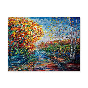 Impressionist Autumn Park Canvas Print Impressionist Autumn Park Canvas Print wall art product Lena Owens - Independent