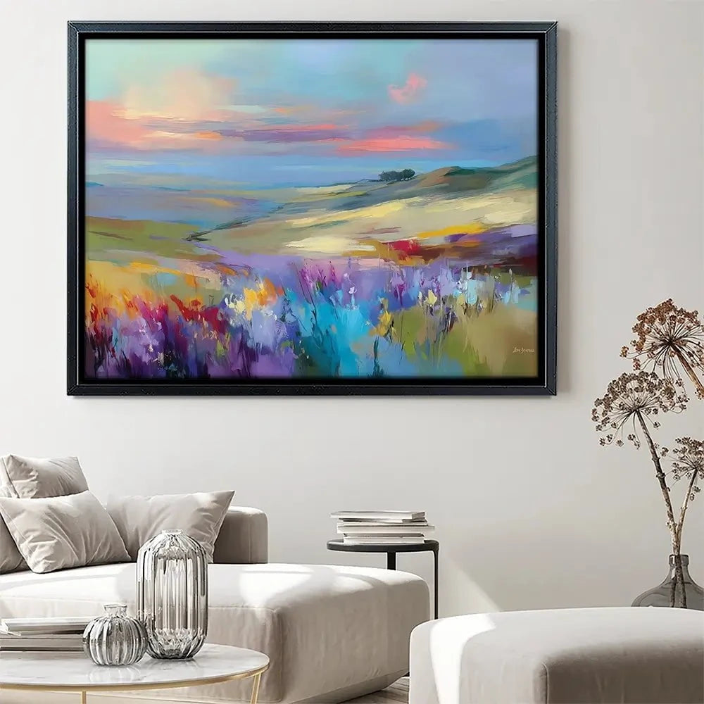 Impressions Of A Peaceful Valley Canvas Print Impressions Of A Peaceful Valley Canvas Print wall art product Leon Devenice