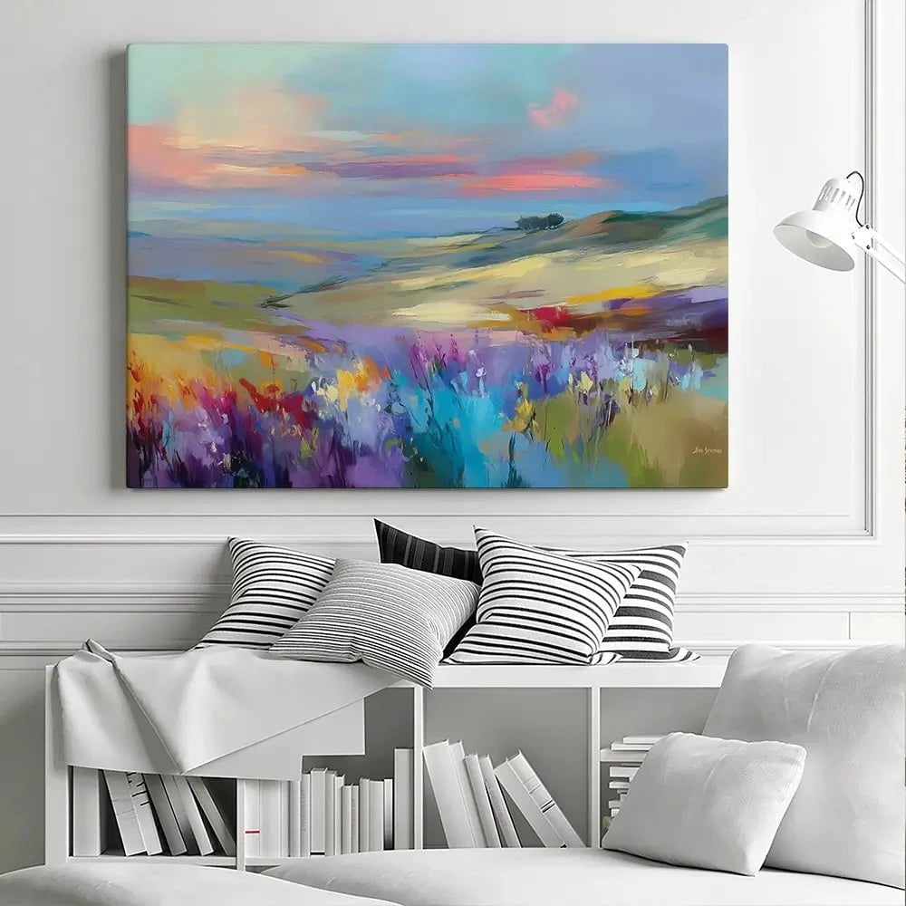 Impressions Of A Peaceful Valley Canvas Print Impressions Of A Peaceful Valley Canvas Print wall art product Leon Devenice