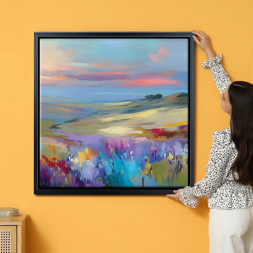 Impressions Of A Peaceful Valley Oversized Canvas Print Impressions Of A Peaceful Valley Oversized Canvas Print wall art product Leon Devenice