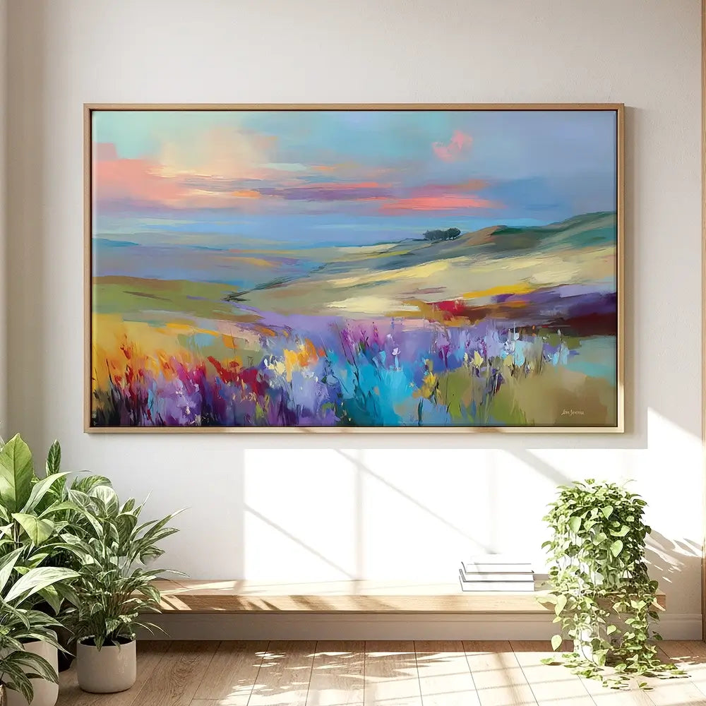 Impressions Of A Peaceful Valley Oversized Canvas Print Impressions Of A Peaceful Valley Oversized Canvas Print wall art product Leon Devenice