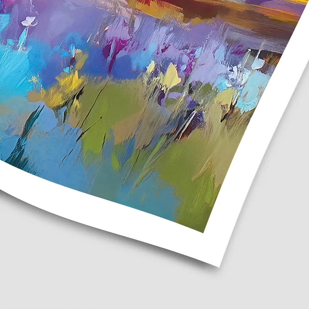 Impressions Of A Peaceful Valley Square Art Print Impressions Of A Peaceful Valley Square Art Print wall art product Leon Devenice