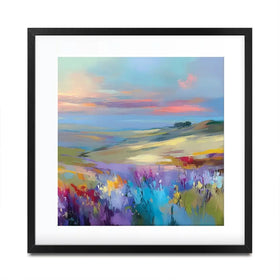 Impressions Of A Peaceful Valley Square Framed Art Print Impressions Of A Peaceful Valley Square Framed Art Print wall art product Leon Devenice