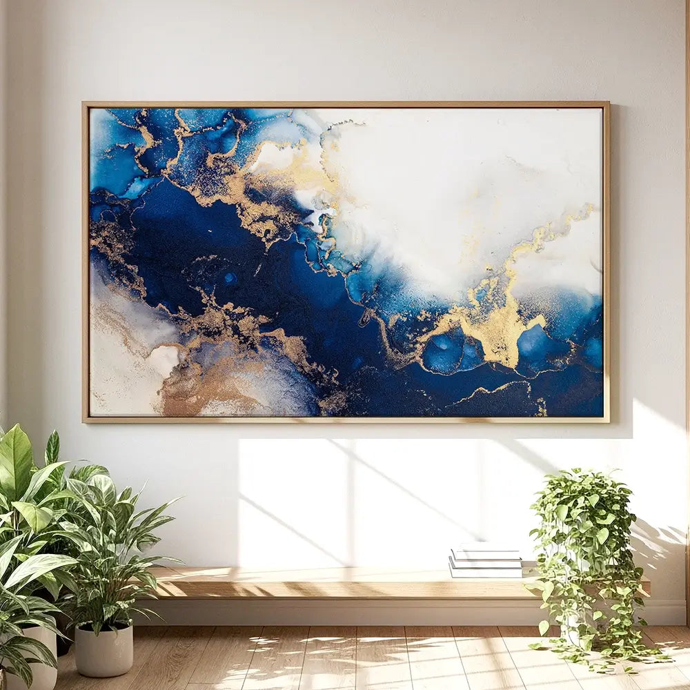 In The Deep Blue Oversized Canvas Print In The Deep Blue Oversized Canvas Print wall art product Art Print Shop