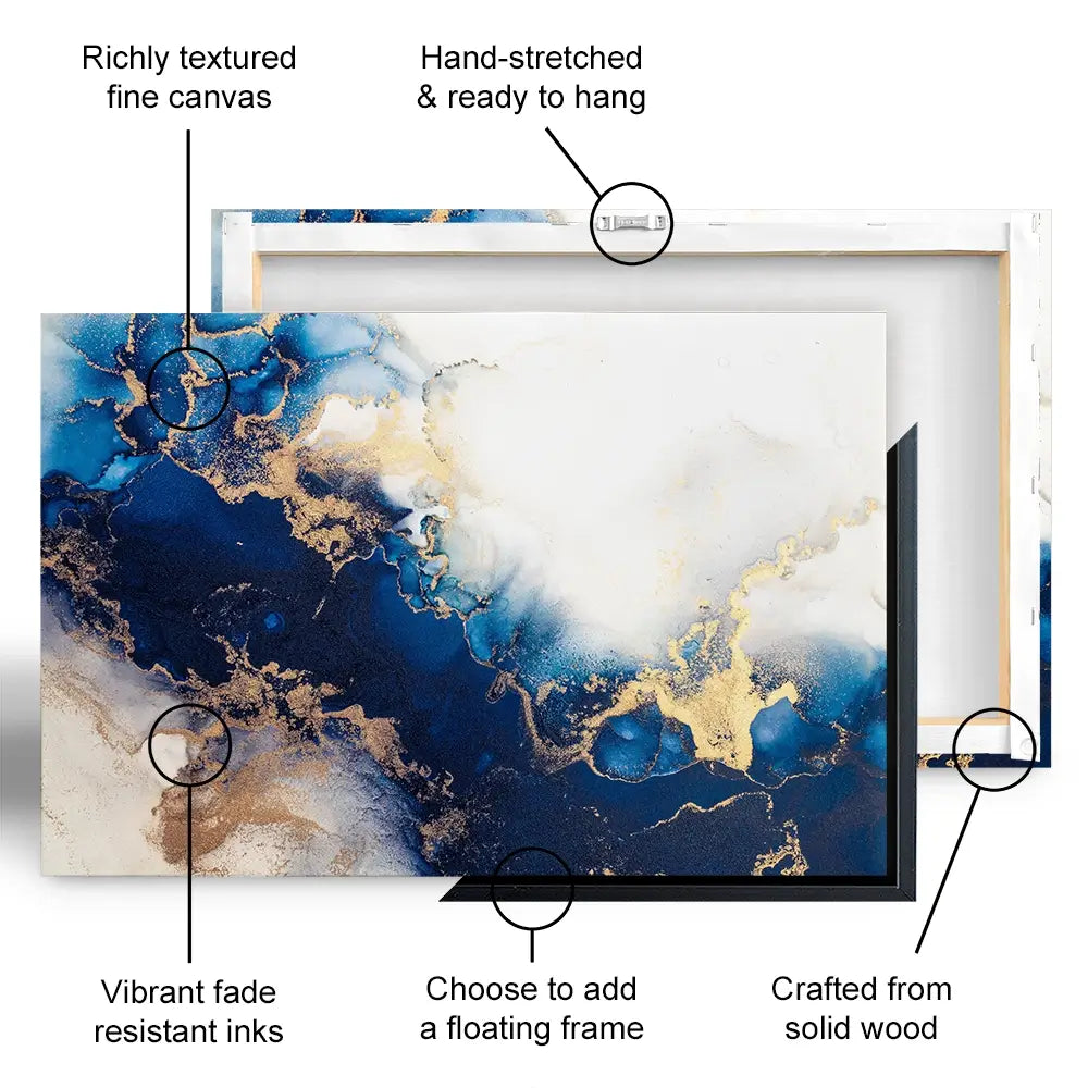 In The Deep Blue Oversized Canvas Print In The Deep Blue Oversized Canvas Print wall art product Blue Planet Studio / Shutterstock