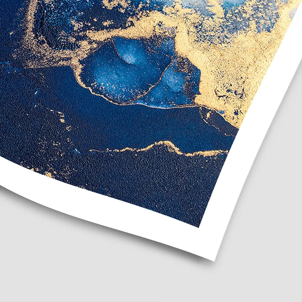 In The Deep Blue Square Art Print In The Deep Blue Square Art Print wall art product Art Print Shop