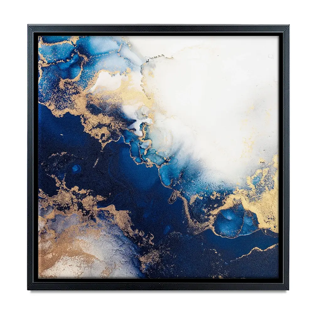 In The Deep Blue Square Canvas Print In The Deep Blue Square Canvas Print wall art product Art Print Shop