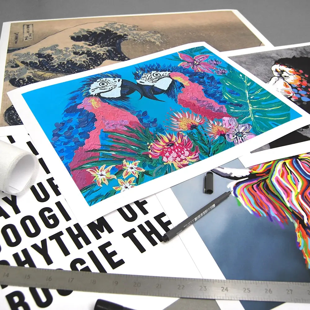 Indigo And Ziggy Art Print Indigo And Ziggy Art Print wall art product Jo Mulligan