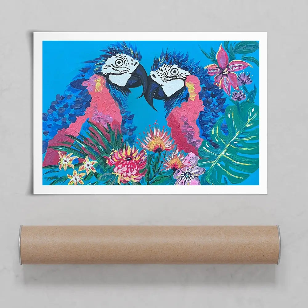 Indigo And Ziggy Art Print Indigo And Ziggy Art Print wall art product Jo Mulligan