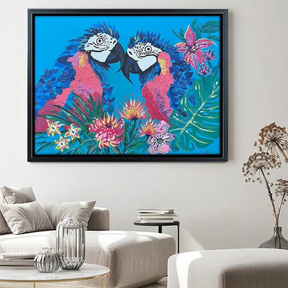 Indigo And Ziggy Canvas Print Indigo And Ziggy Canvas Print wall art product Jo Mulligan