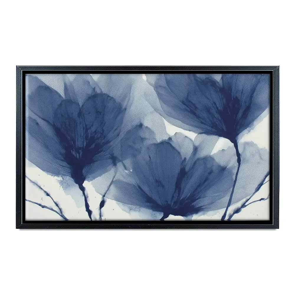 Indigo Dried Flowers Canvas Print Indigo Dried Flowers Canvas Print wall art product Chromatic Storm Studio