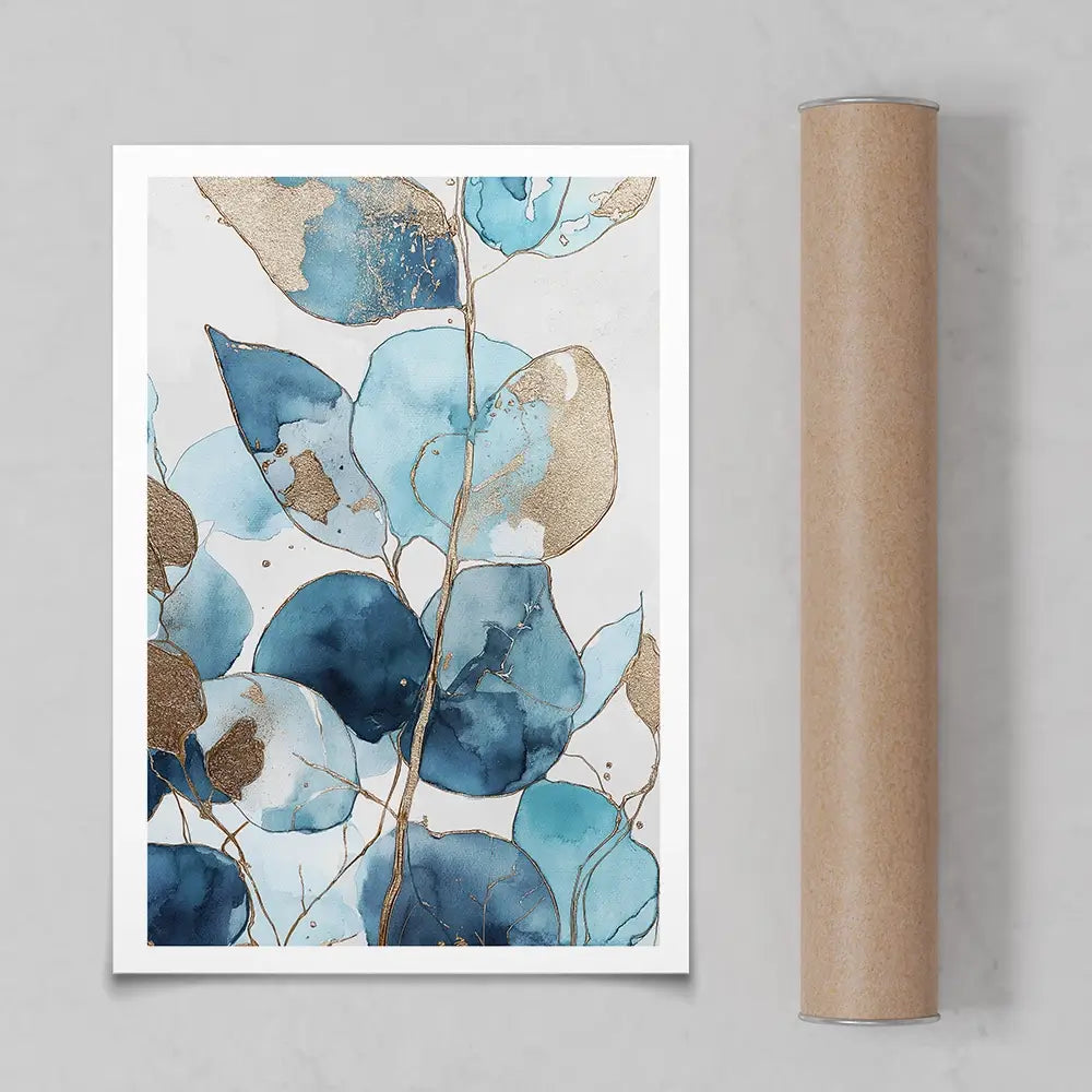 Indigo Eucalptus Art Print Indigo Eucalptus Art Print wall art product Svetlana Aleynikova