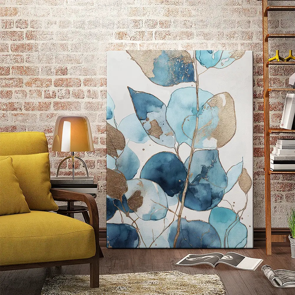 Indigo Eucalptus Canvas Print Indigo Eucalptus Canvas Print wall art product Svetlana Aleynikova