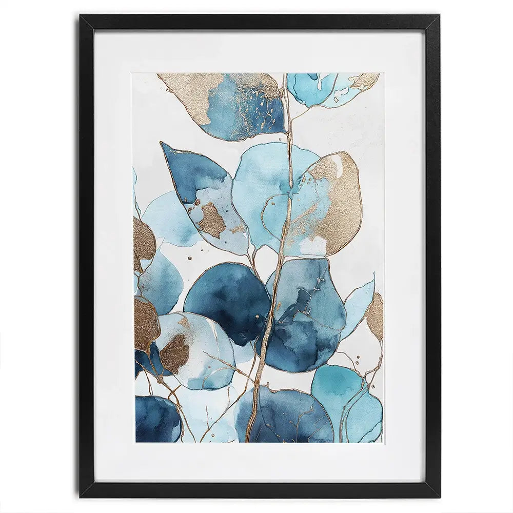Indigo Eucalptus Framed Art Print Indigo Eucalptus Framed Art Print wall art product Svetlana Aleynikova