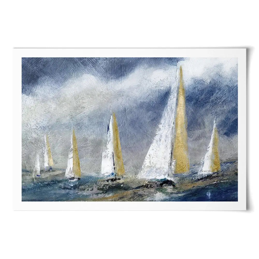 Indigo Swells Art Print Indigo Swells Art Print wall art product Carol Robinson