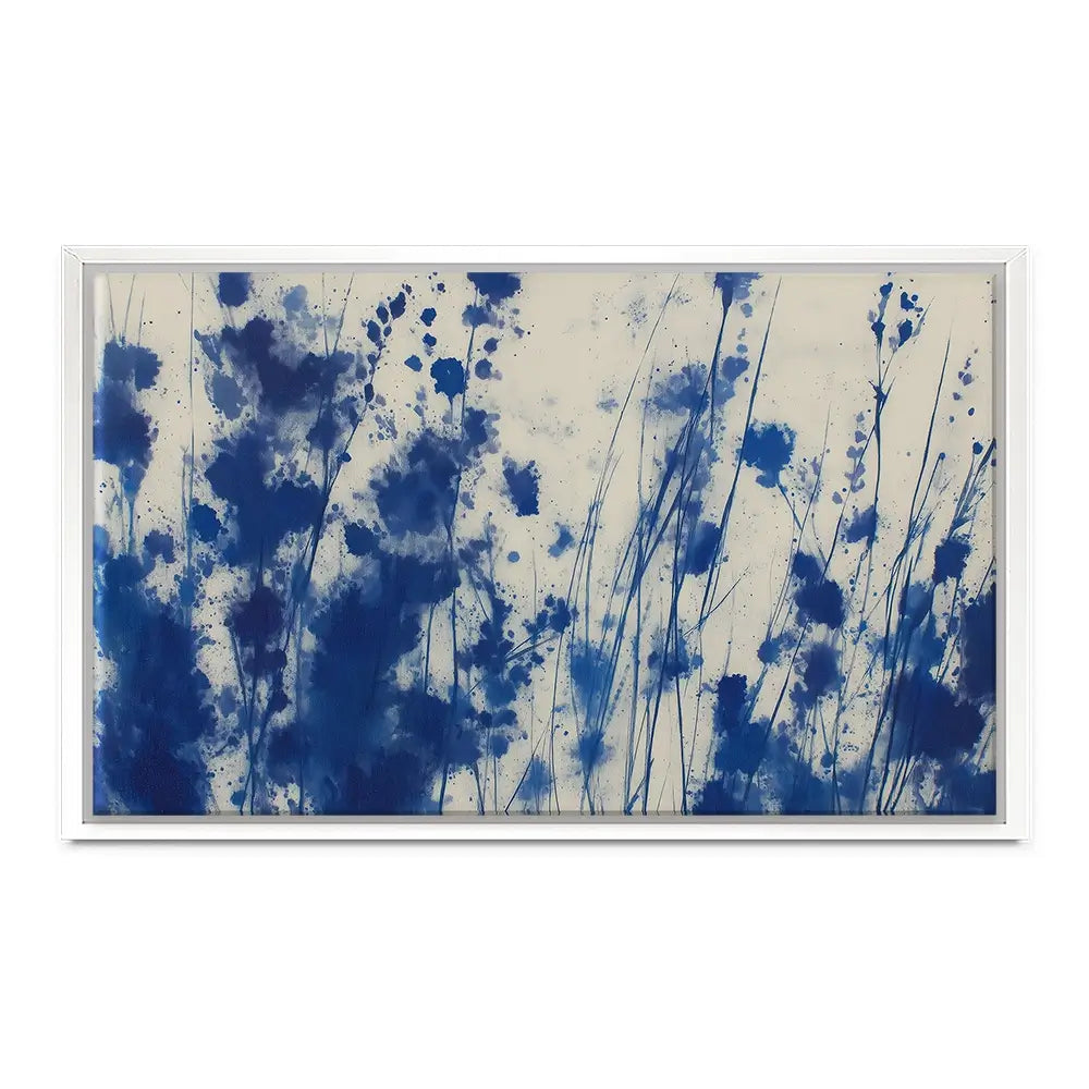 Indigo Wildflower Meadow Canvas Print Indigo Wildflower Meadow Canvas Print wall art product Chromatic Storm Studio