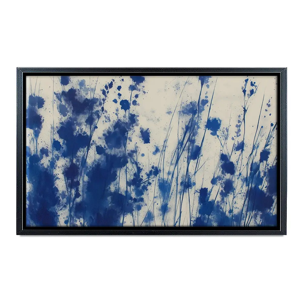 Indigo Wildflower Meadow Canvas Print Indigo Wildflower Meadow Canvas Print wall art product Chromatic Storm Studio