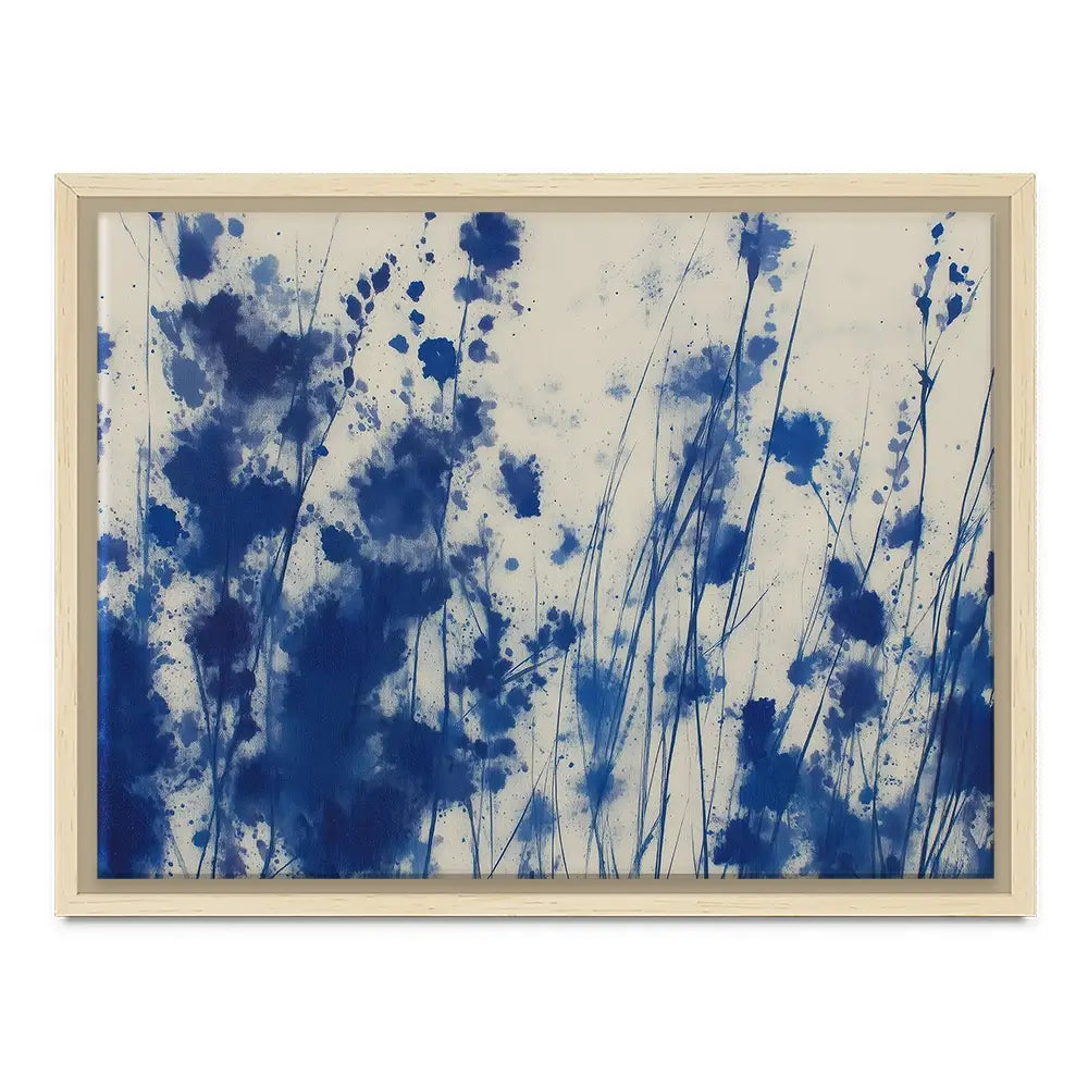Indigo Wildflower Meadow Canvas Print Indigo Wildflower Meadow Canvas Print wall art product Chromatic Storm Studio