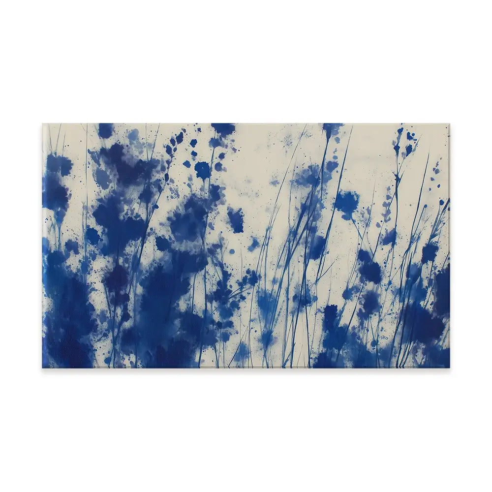 Indigo Wildflower Meadow Canvas Print Indigo Wildflower Meadow Canvas Print wall art product Chromatic Storm Studio