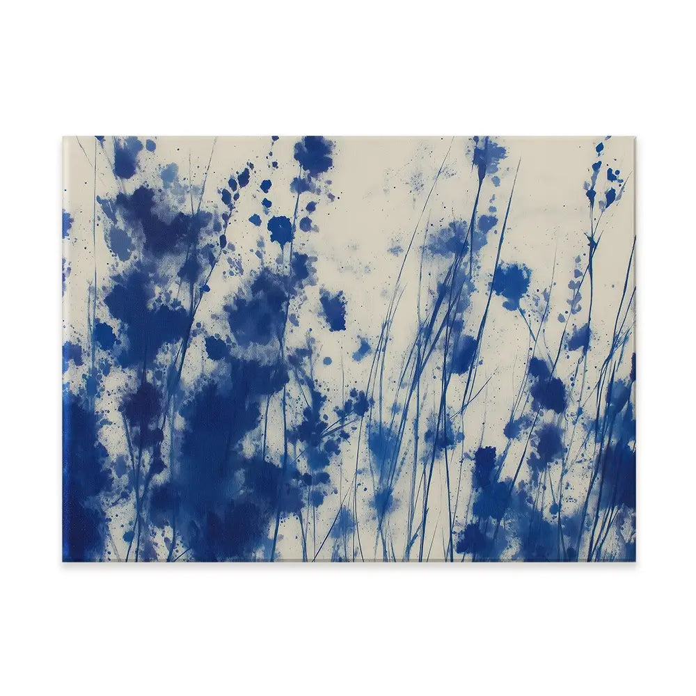 Indigo Wildflower Meadow Canvas Print Indigo Wildflower Meadow Canvas Print wall art product Chromatic Storm Studio