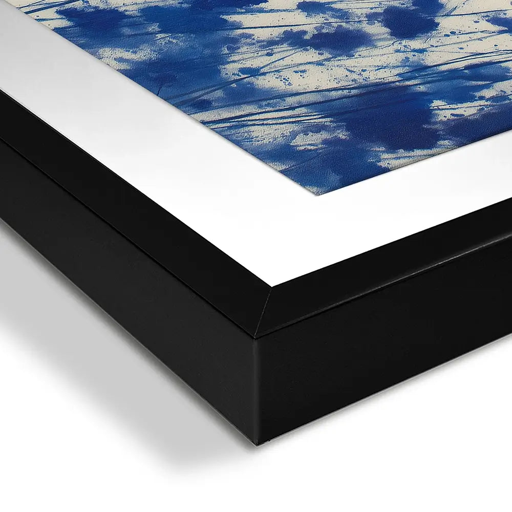 Indigo Wildflower Meadow Framed Art Print Indigo Wildflower Meadow Framed Art Print wall art product Chromatic Storm Studio