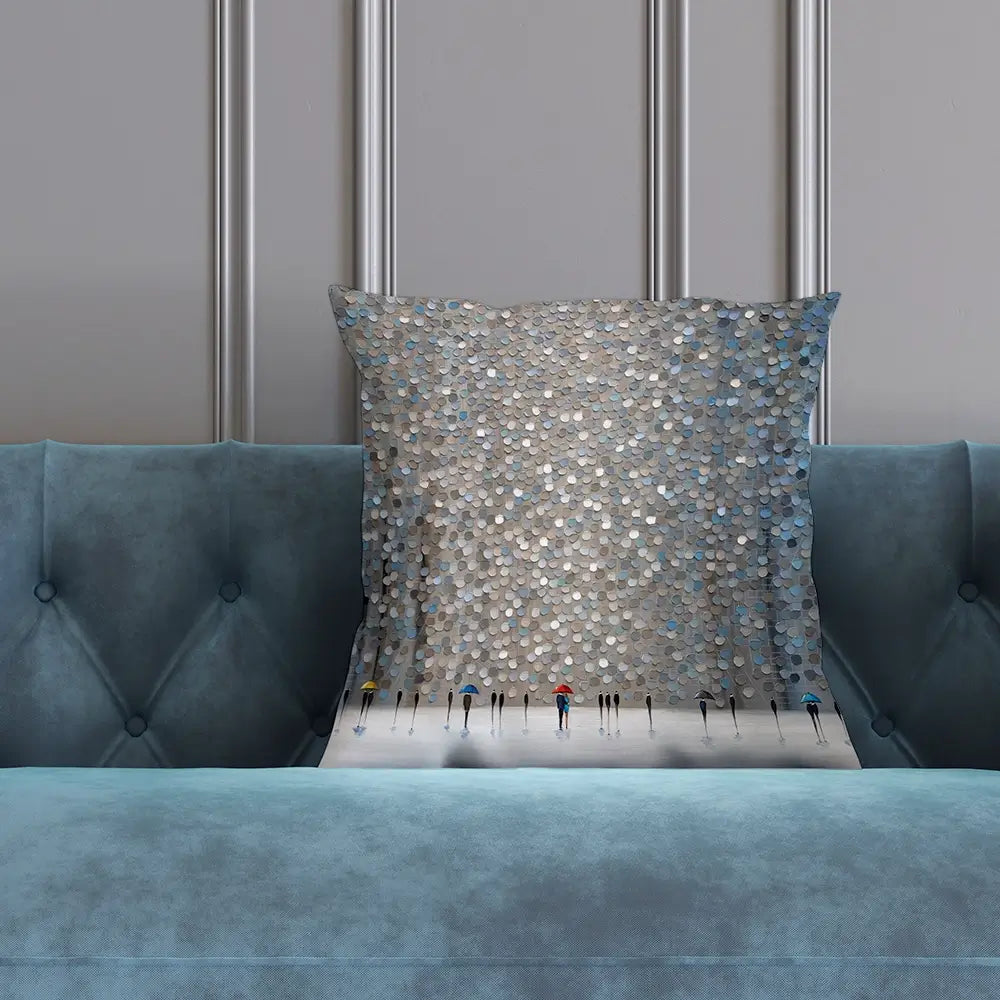 Infinity Rain Cushion Infinity Rain Cushion wall art product Ekaterina Ermilkina